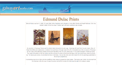 Desktop Screenshot of edmunddulac.galwayartworks.com