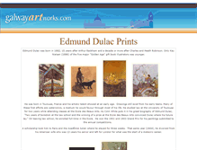 Tablet Screenshot of edmunddulac.galwayartworks.com